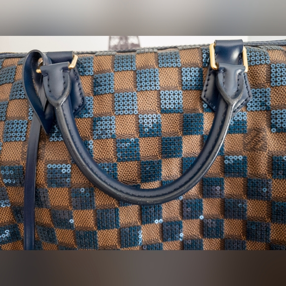 Louis Vuitton Paillettes Damier Ebene Speedy 30 w/Dustbag, Lock and Keys - Picture 11 of 17